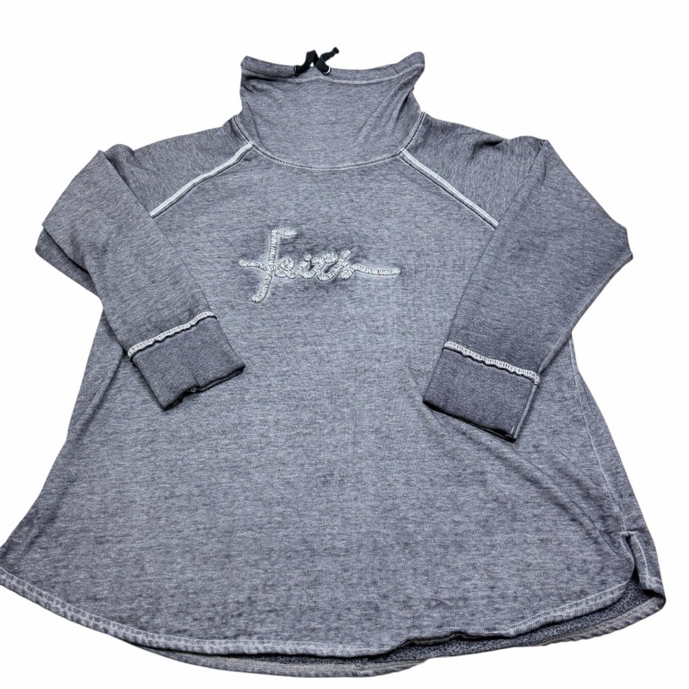 Lane Bryant Charcoal Turtleneck Sweatshirt